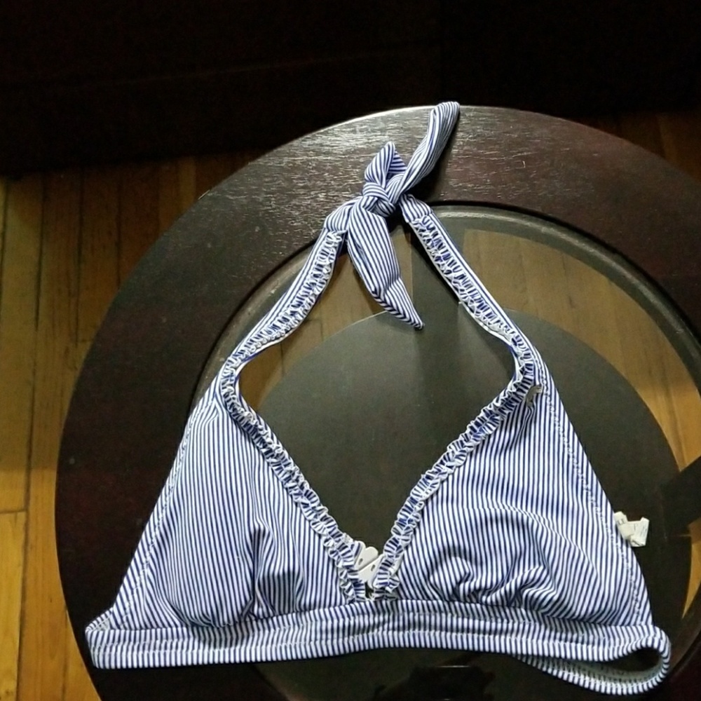 American eagle striped halter bikini